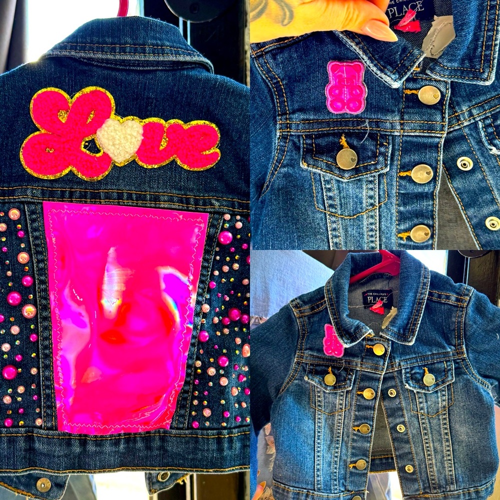 Custom 2t valentines, jean jacket